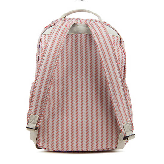 Seoul Large Printed Laptop Backpack,Zest Pink,large