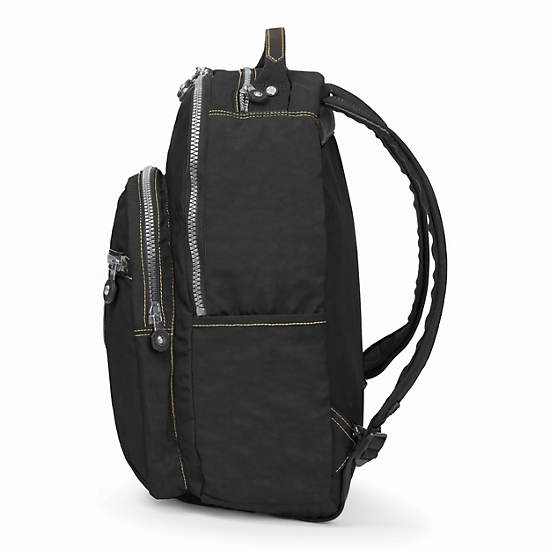 Seoul Large Vintage Laptop Backpack,Black,large