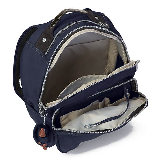 Seoul Large Vintage Laptop Backpack,True Blue,large
