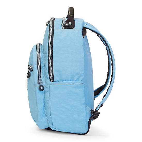 Seoul Large Vintage Laptop Backpack,Blue Grey,large