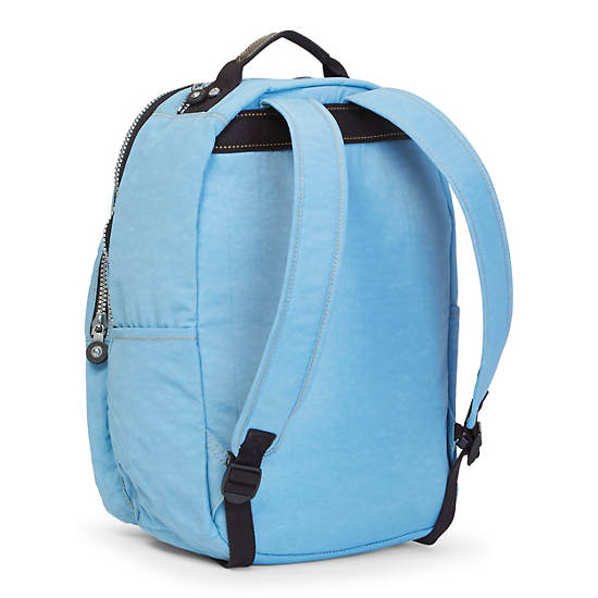 Seoul Large Vintage Laptop Backpack,Blue Grey,large