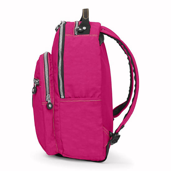 Seoul Large Vintage Laptop Backpack,Very Berry,large