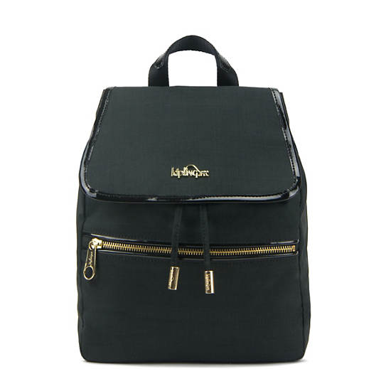 Claudette Small Backpack,Black Crosshatch,large