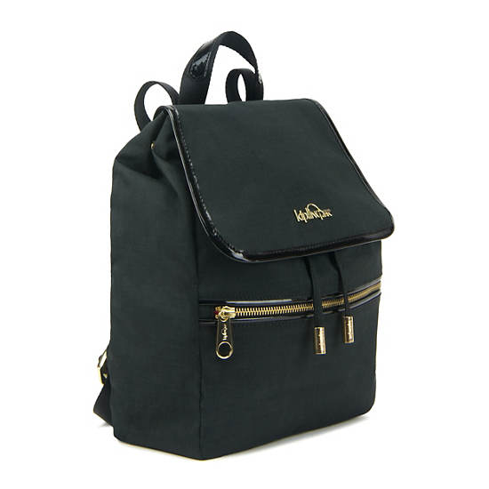 Claudette Small Backpack,Black Crosshatch,large