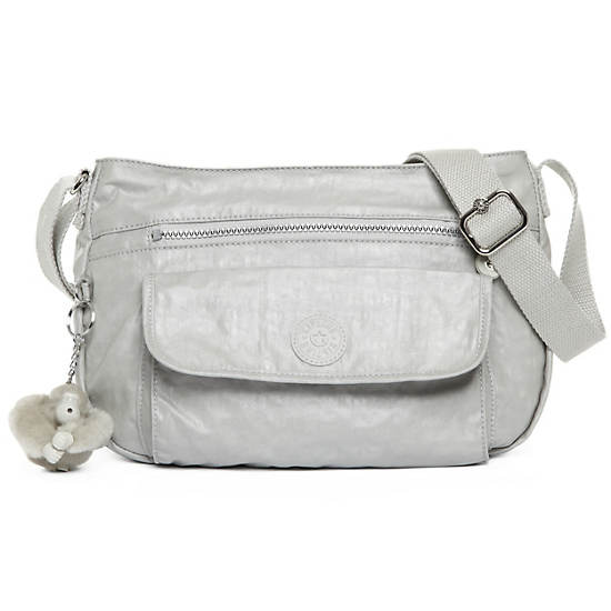 Syro Crossbody Bag,Pearlized Ash Grey,large