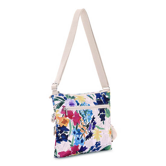 Alvar Printed Crossbody Bag,Flower Power,large