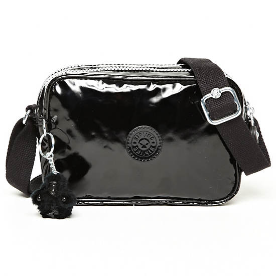 Dee Crossbody Bag,Black Patent,large
