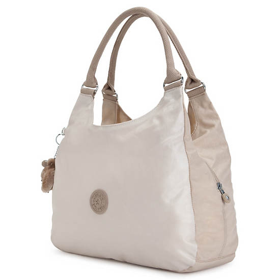 Bagsational Metallic Handbag,Toasty Gold,large