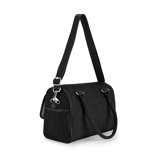 Double Up Handbag,Black Pink Sherbert Combo,large