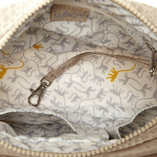 Priska Handbag,Metallic Pewter Croc,large