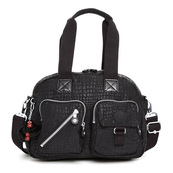 Defea Handbag,Black Pink Sherbert Combo,large