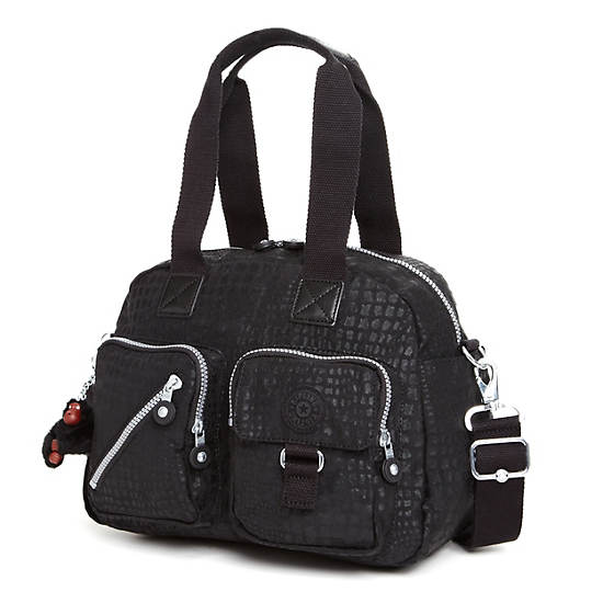 Defea Handbag,Black Pink Sherbert Combo,large