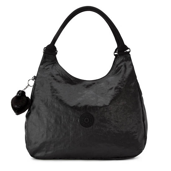Bagsational Handbag,Lacquer Black,large