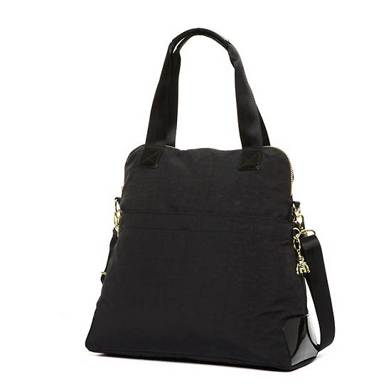 Maddie Handbag,Black Gold Mix,large
