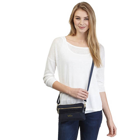 Iani Crossbody Bag,Black Patent Combo,large