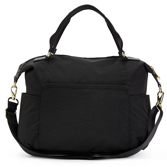 Marly Handbag,Black Patent Combo,large