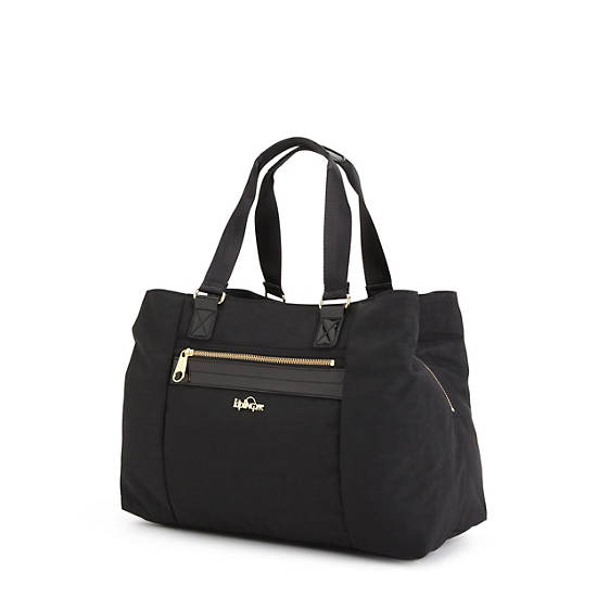 Kellyn Handbag,Black Patent Combo,large