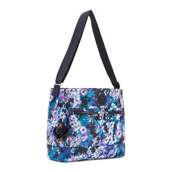 Michelle Printed Handbag,Fall Flowers,large