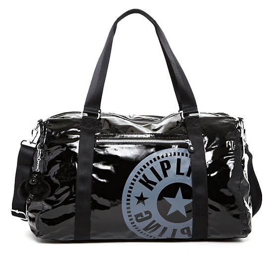 Itska Patent Duffel,Black Patent,large