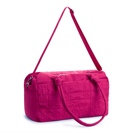 Val XL Quilted Duffle,Spring Red,large