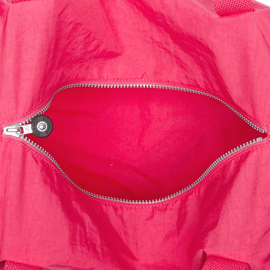 FLONA FOLDABLE DUFFLE BAG,Vibrant Pink,large