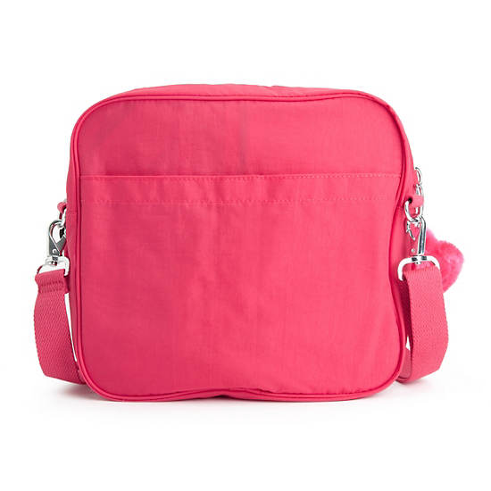 FLONA FOLDABLE DUFFLE BAG,Vibrant Pink,large