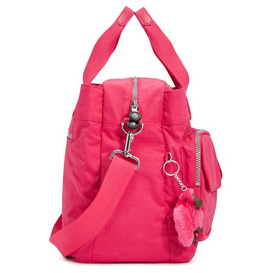 New Diaper Bag,Vibrant Pink,large