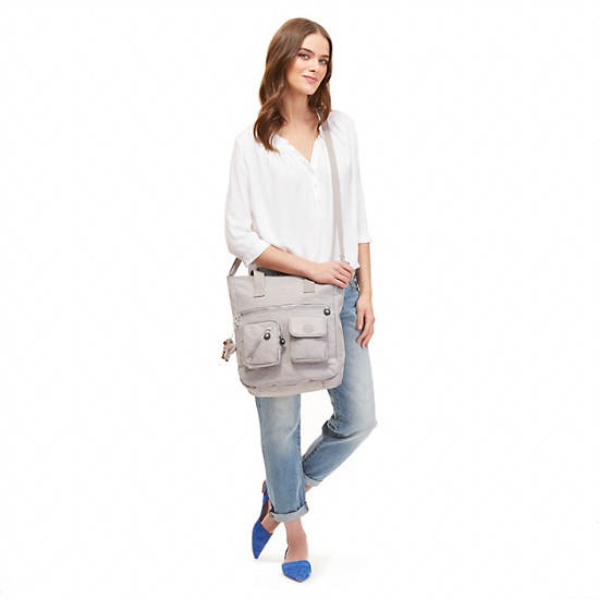 Johanna Tote Bag,Slate Grey,large