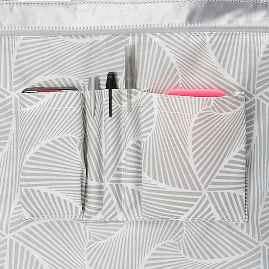Shopper Combo Metallic Tote,Popsicle Orange,large