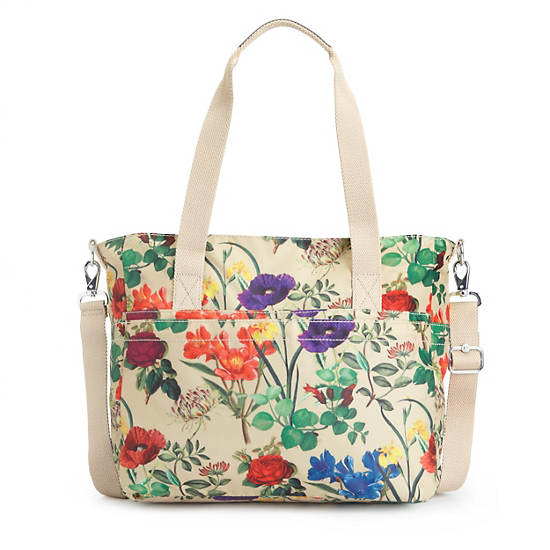 SADY PRINTED TOTE BAG,Frond Neutral,large