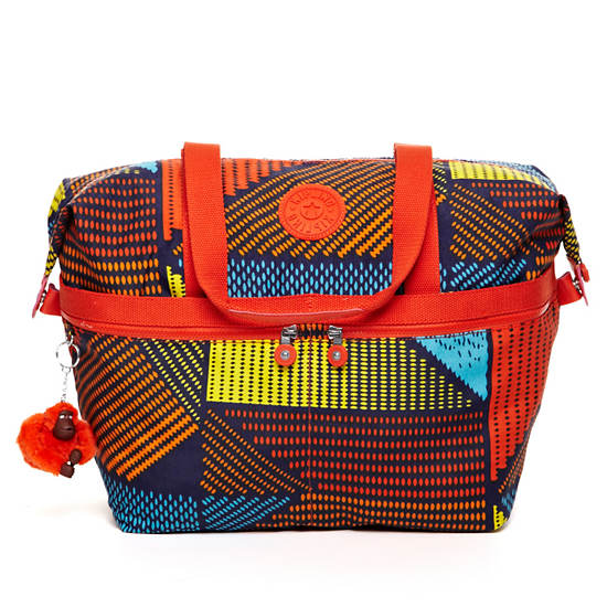 Matty Print Tote,Ethnic Prt,large