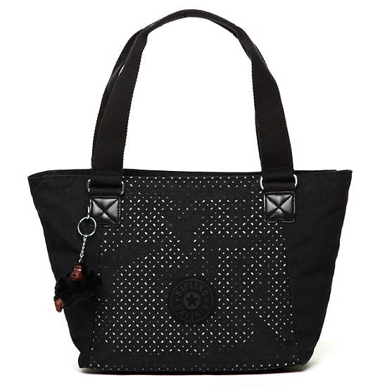 Jonesy Tote,Black Eyelet,large