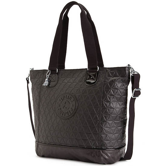 Shopper Quilted Tote,Rio Vine,large