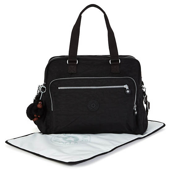 Alanna Diaper Bag,Black,large