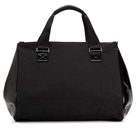 Genni Tote,Black Patent Combo,large