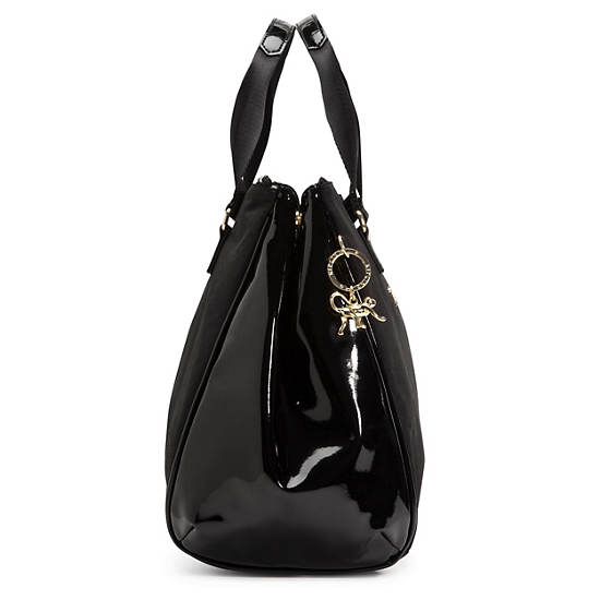 Genni Tote,Black Patent Combo,large
