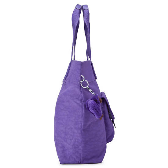 TABBY COATED TOTE BAG,Sunshine Happy,large