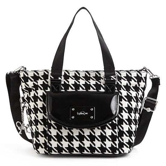 Always On Albie Patterned Tote Bag,Houndstooth,large