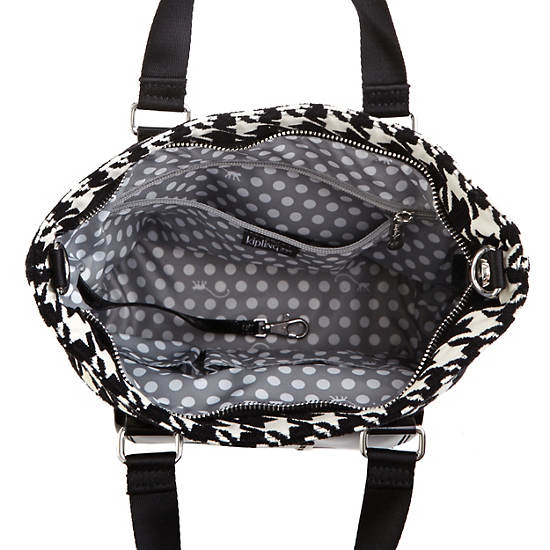 Always On Albie Patterned Tote Bag,Houndstooth,large