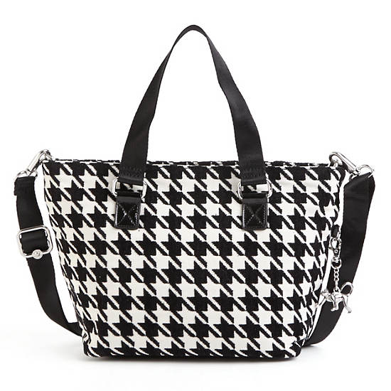 Always On Albie Patterned Tote Bag,Houndstooth,large