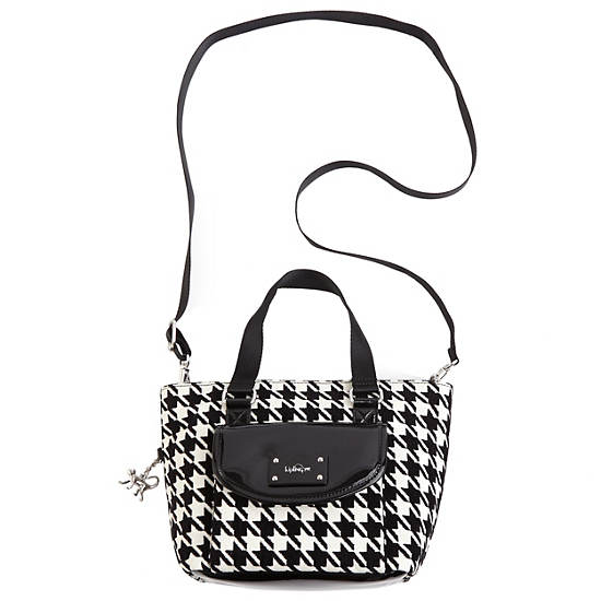 Always On Albie Patterned Tote Bag,Houndstooth,large