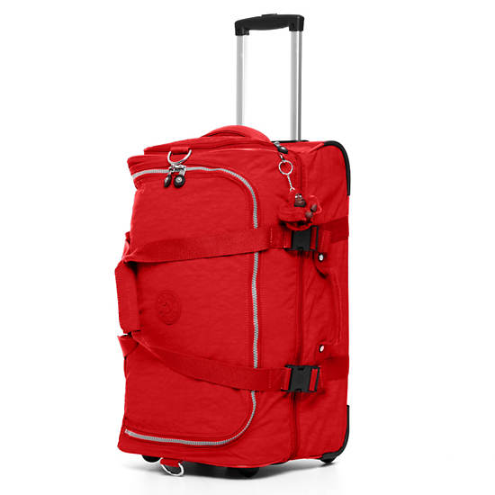 Teagan Small Wheeled Duffel,Red,large