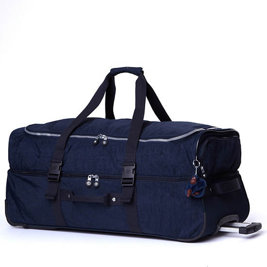 Teagan Large Wheeled Duffel,Turq Blue,large