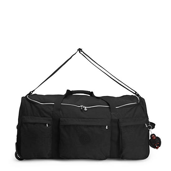 Discover Large Rolling Luggage Duffle,Black,large