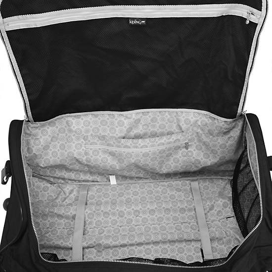 Discover Large Rolling Luggage Duffle,Black,large
