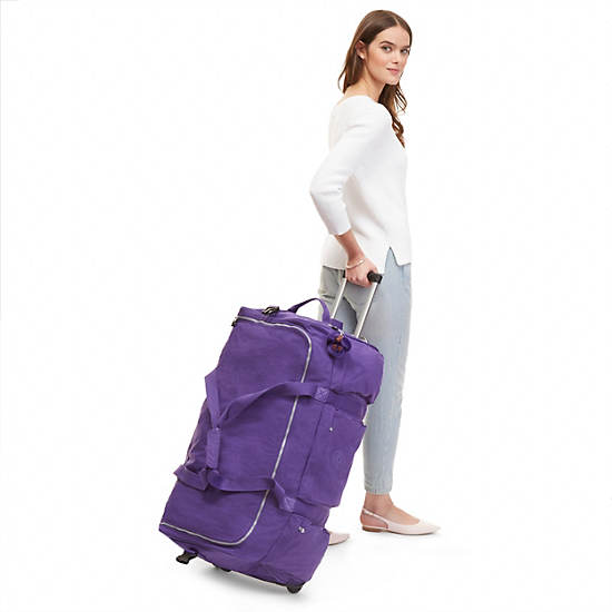 Discover Large Rolling Luggage Duffle,Black,large