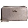 Alvis Leather Wallet,Silver Leaf Metallic,small
