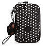 Pattie Wallet Wristlet,White Dot,small