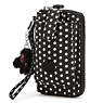 Pattie Wallet Wristlet,White Dot,small