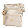 Rizzi Metallic Convertible Mini Bag,Sparkly Gold,small